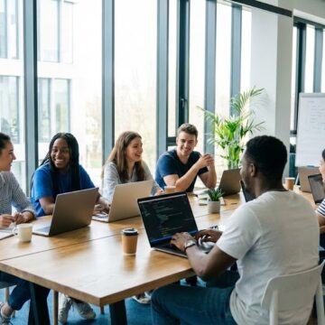 Des étudiants en études d'informatique