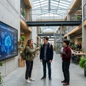 Des étudiants qui vont passer des certifications informatiques