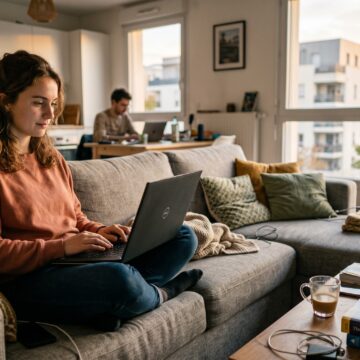 2 étudiants en train de trouver une alternance en informatique