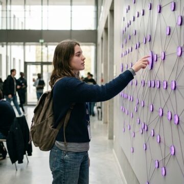 Une étudiante sui choisit un langage de programmation