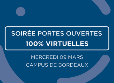 Journée portes ouverte virtuelle 09 mars Bordeaux